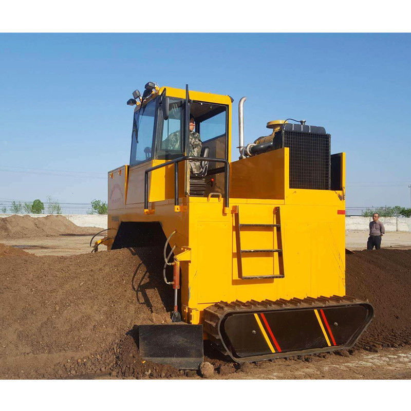 500-700 M3/Hの干草の列のターナーの発酵の合成物装置のクローラー タイプ