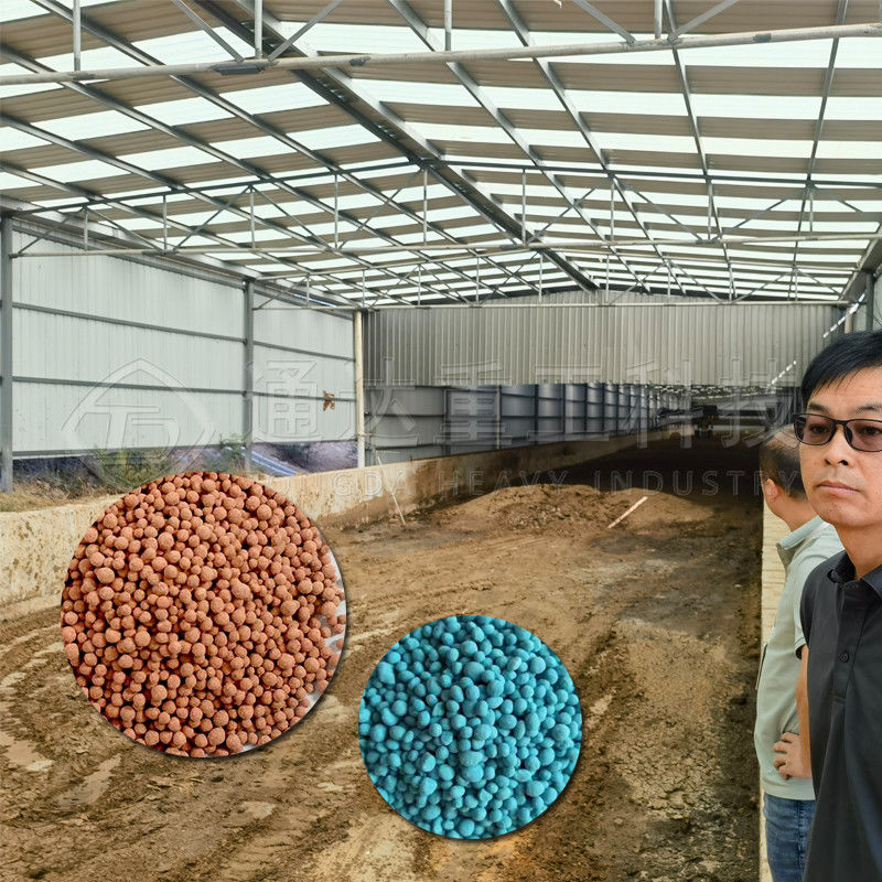 5〜10t/h 鶏糞便 廃棄物 丸型キノコ 有機肥料粒子の生産ライン